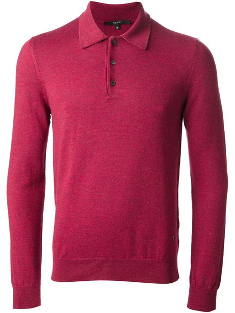 gucci polo sweater|gucci sweater for men.